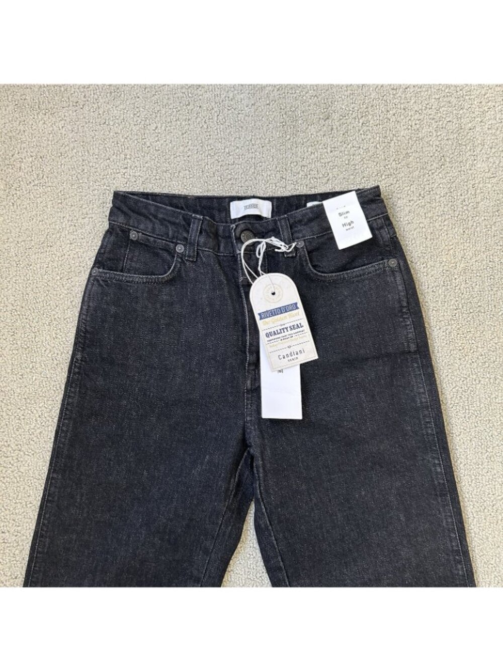 NWT CLOSED Womens Dark Wash High Waist Slim Fit Straight Leg Jeans Milly Size 24 - Picture 2 of 16
